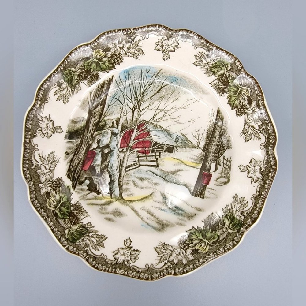 Vintage The Friendly Village Johnson Bros Plate